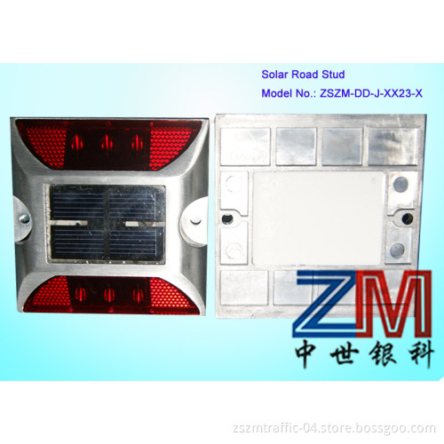 103X103mm Square Aluminium Alloy Solar Road Spike/Road Stud Light